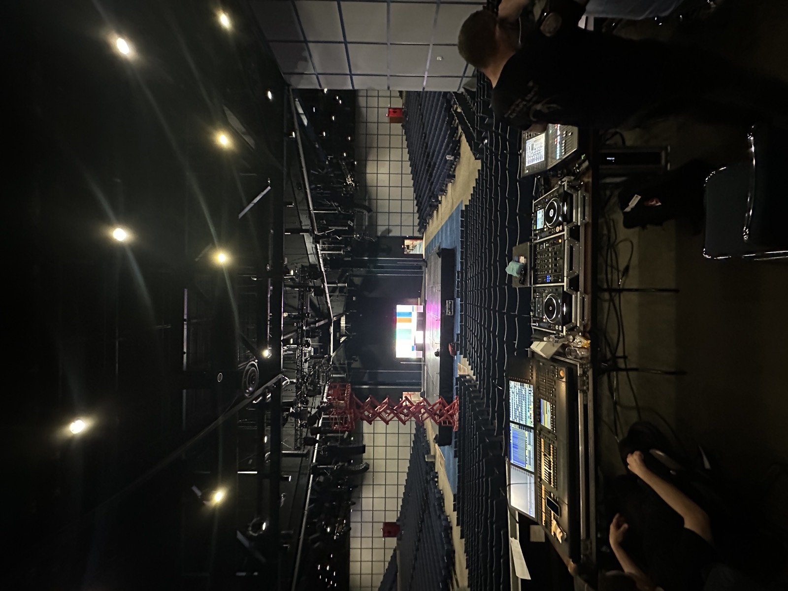 Arena production from front of house